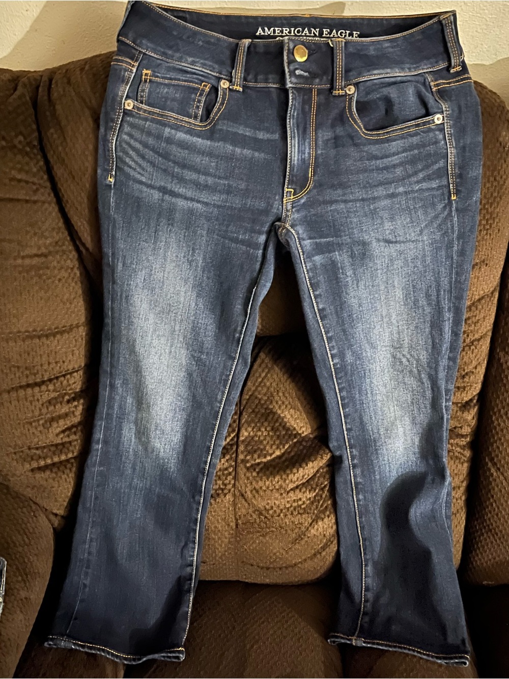 American Eagle Outfitters Women's Dark size 6 Artist crop jeans